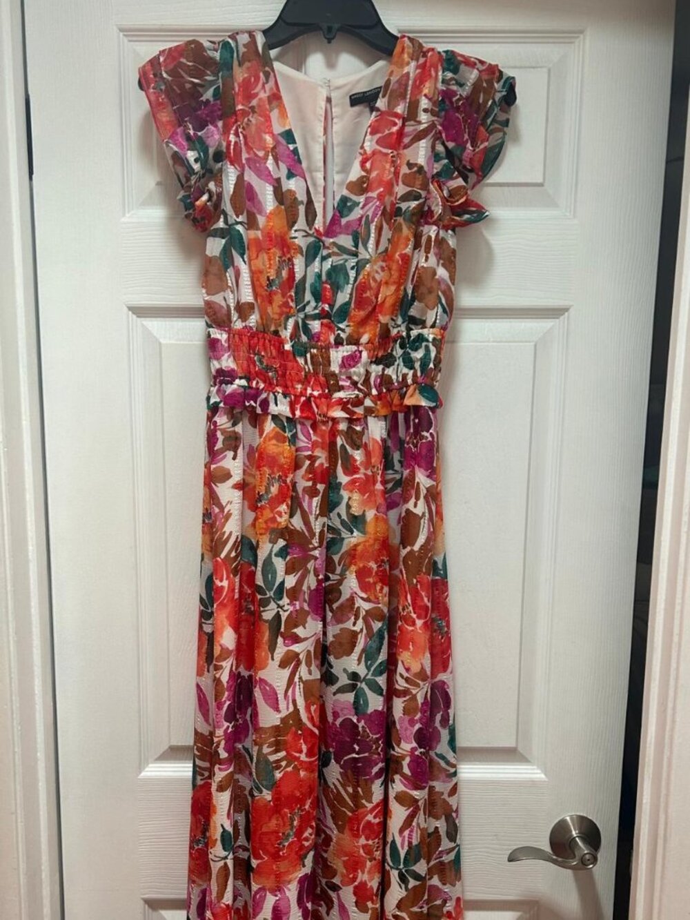 Maggy London Floral Women's Maxi Dress Size 2